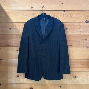 Claiborne suit jacket 44R pinstripe